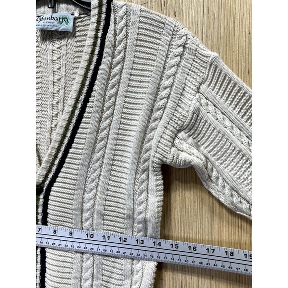 Glenbarra - Women's Casual Long Sleeve Sweater - Beige - Small - Picture 4 of 14